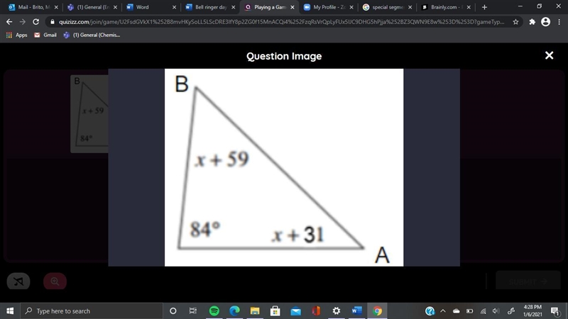 HELP ASAP PLEASE FIND THE VALUE OF X-example-1