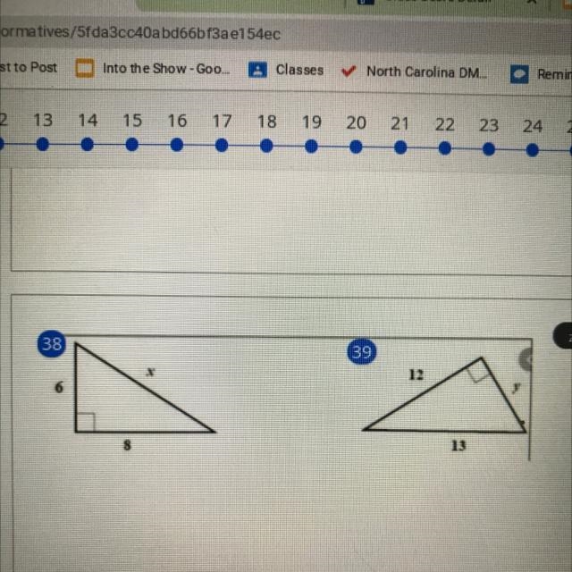 Hey guys I need help on question 38 and 39 please! :)-example-1