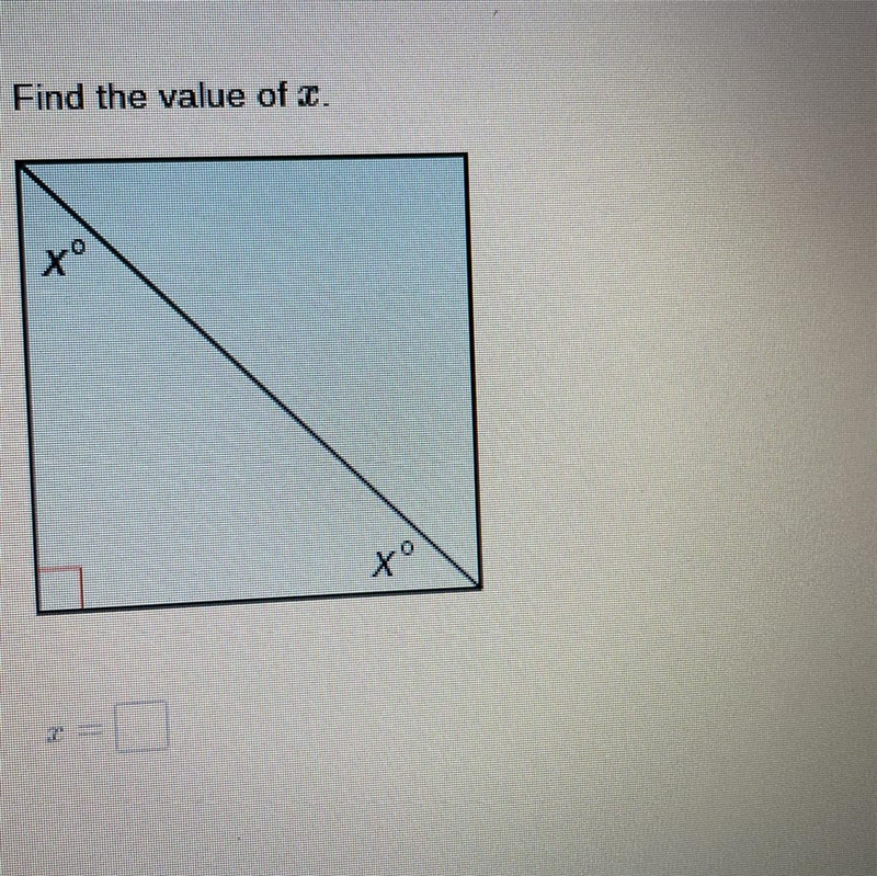 Find the value of x:)-example-1