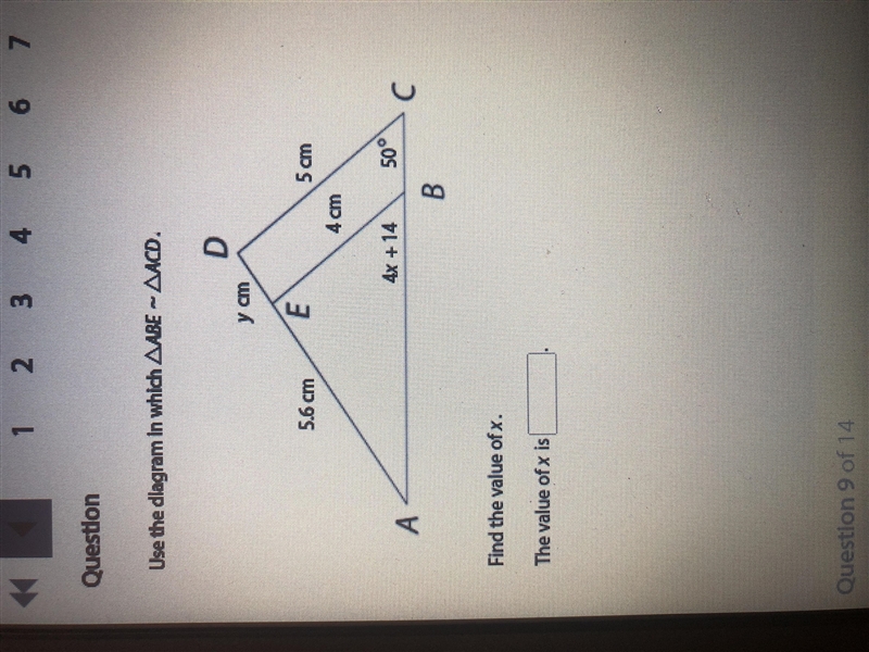 HELP ASAP!! Find the value of x-example-1