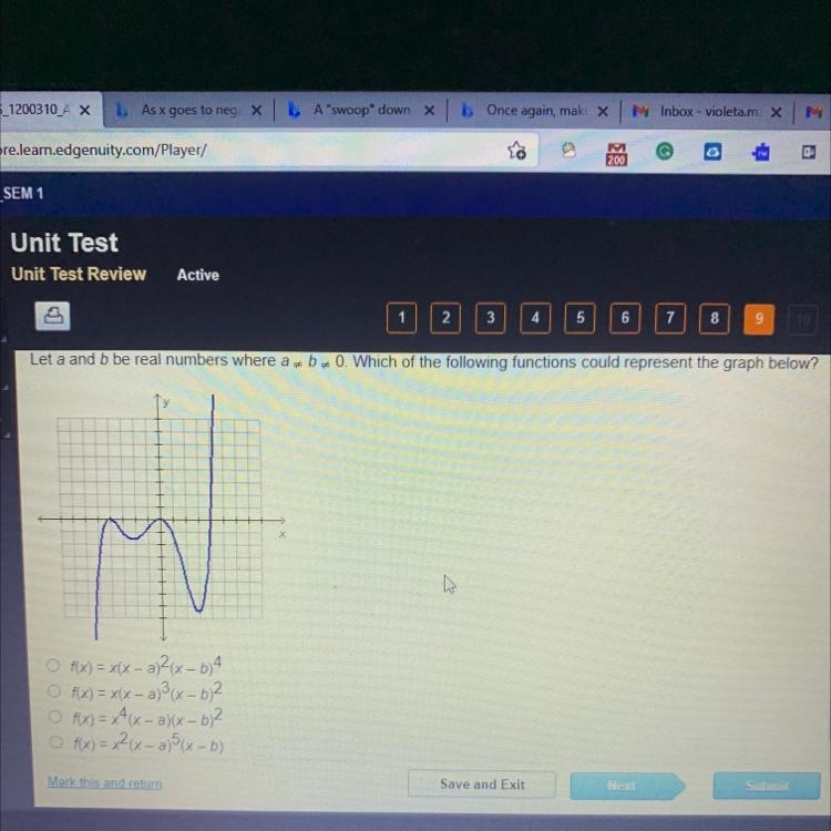 Let a and b be real numbers where a 4640. Which of the following functions could represent-example-1