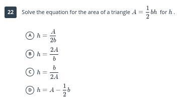 Please help me if you understand the area of a triangle. Look at the screenshot below-example-1