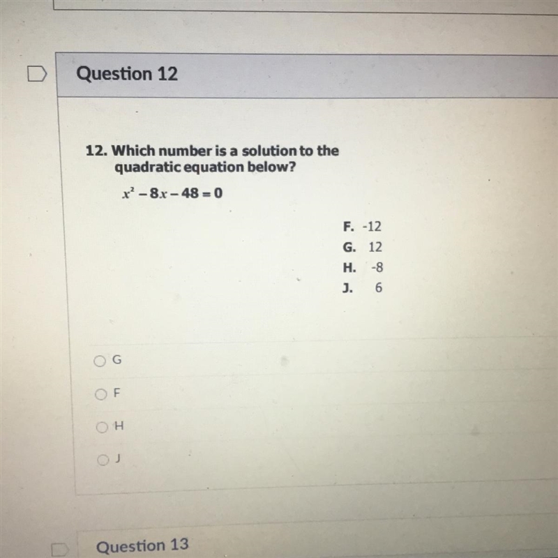 Which number is a solution to the quadratic equation below?-example-1