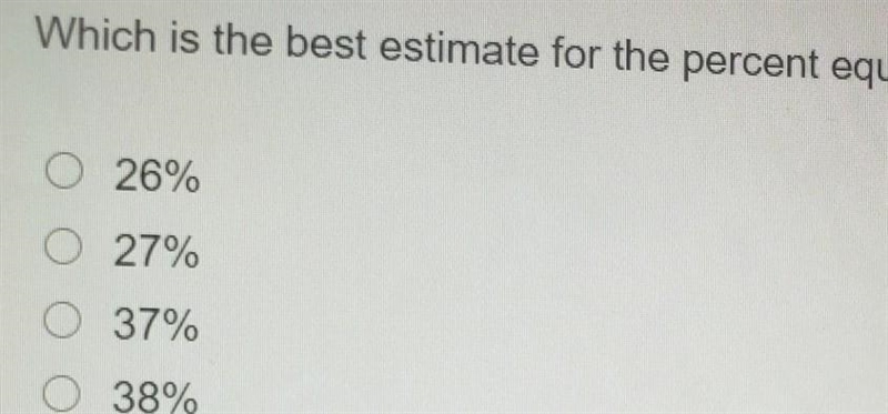 Which is the best estimate for the percent equivalent to 3/8​-example-1