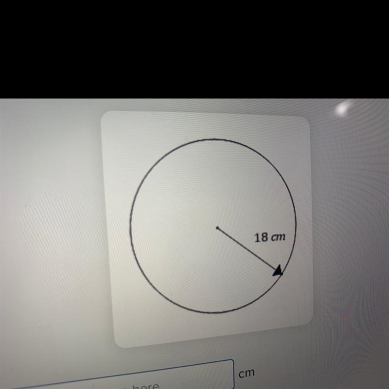 Fine the circumference of the circle show, correct to 1 decimal place-example-1