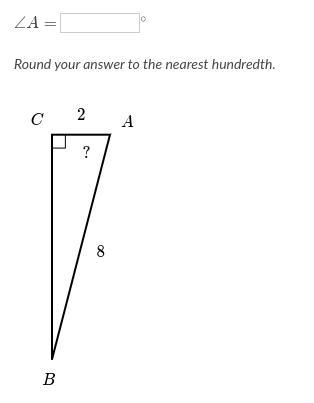 Solve for an angle in right triangles-example-1