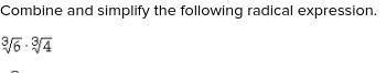 Combine and simplify the following radical expression-example-1