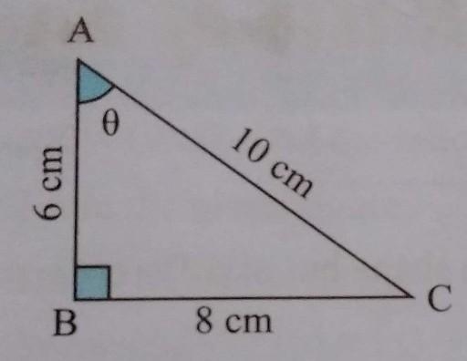 Find the value of sin 0 in each of the following figures.​-example-1