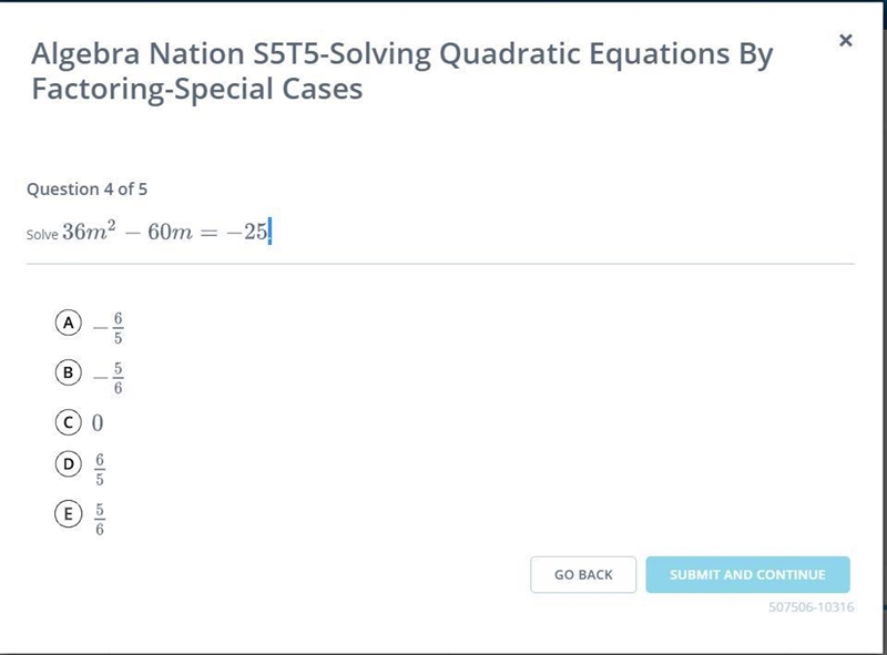 HELP PLEASE Quadratic Equations Math Nation-example-1