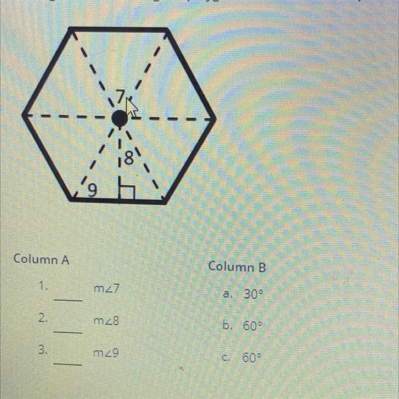 Each figure below is a regular polygon and has a radii and apothem shown. Find the-example-1