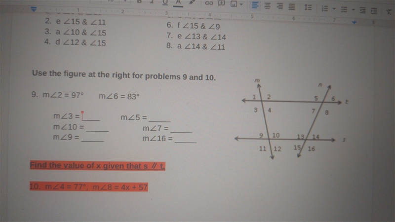 I need help on this assignment, I need to find the angles of the blank spaces. Anything-example-1