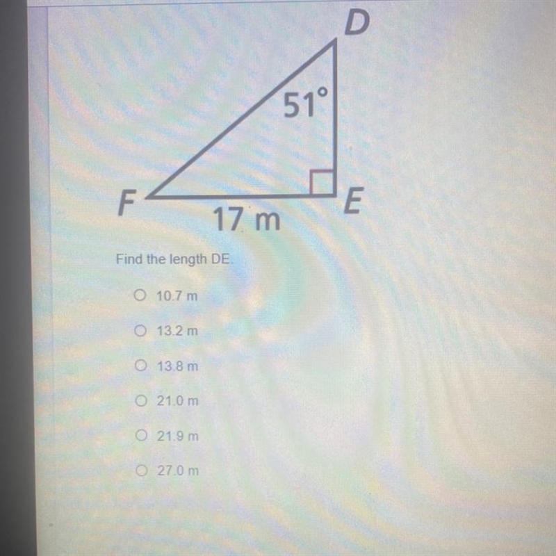 Find the length DE. Helpppp!!!!!-example-1