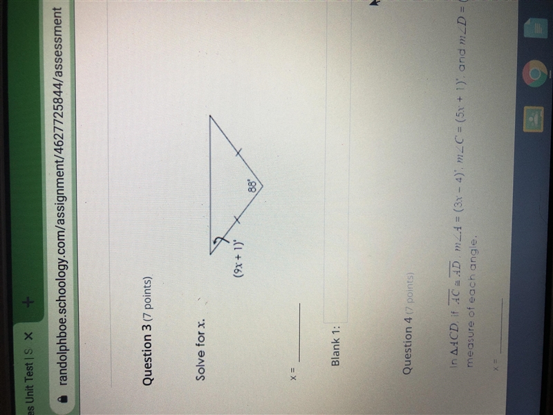 Solve for x with 9x+1 and 88? i don’t know how to and i really need it. attachment-example-1