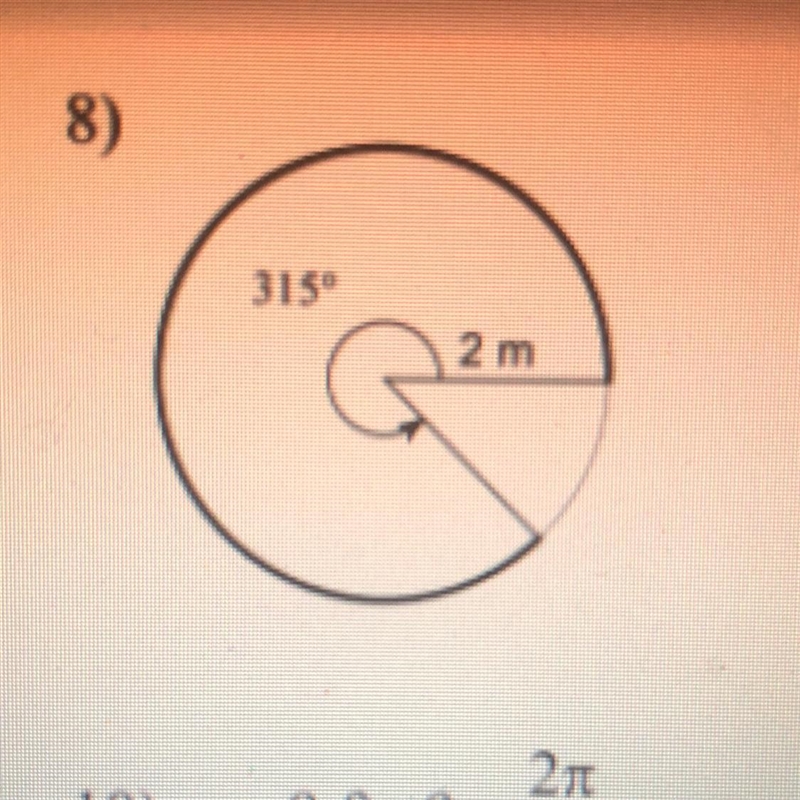 Find the length of the arc-example-1