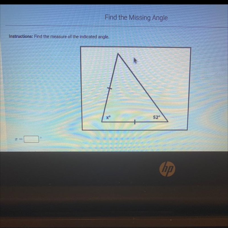 Find the measure of the indicated angle-example-1