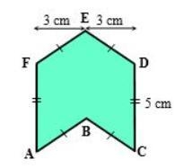 Find the area of the following shape-example-1