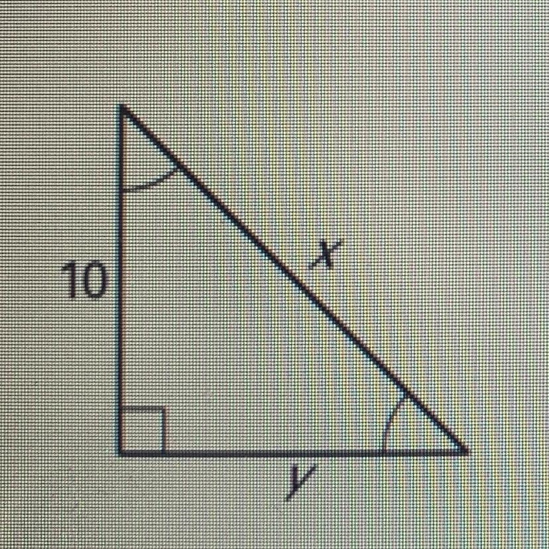 PLEASE HELP Find the value of x and y. Write your answer in simplest radical form-example-1