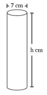 Based on the cylinder shown, which statement(s) are correct? A) If the volume is 577 cm-example-1