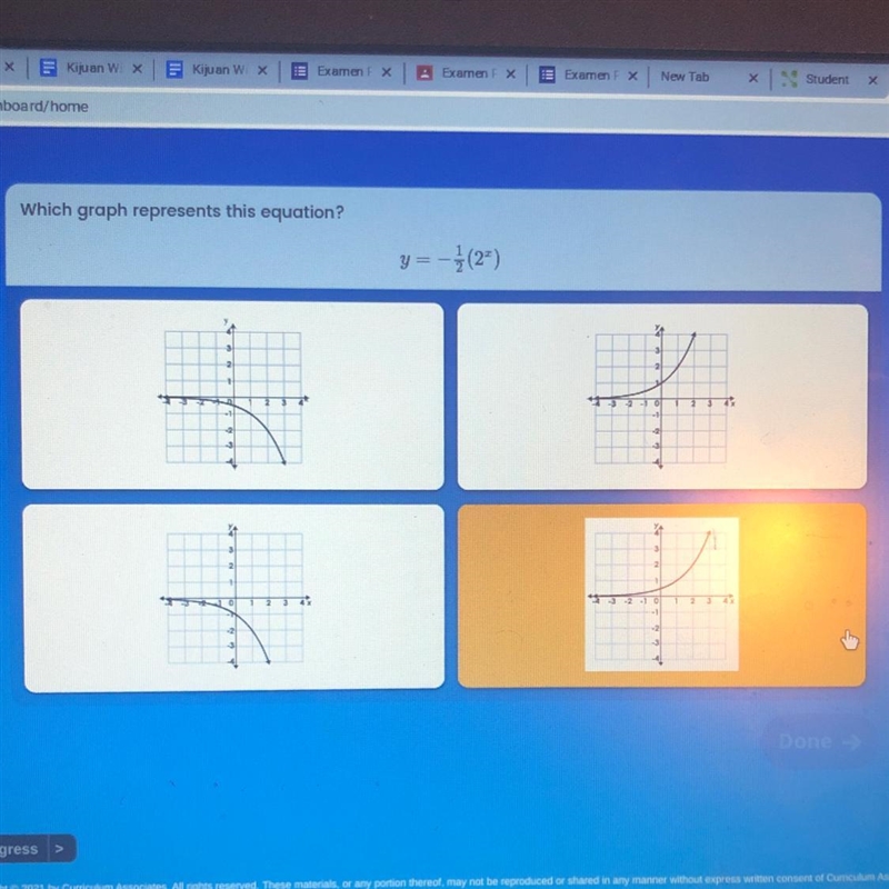 Which graph represents this equation?-example-1