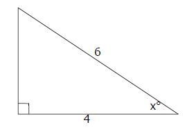 Find the value of x and round angles to the nearest whole degree-example-1