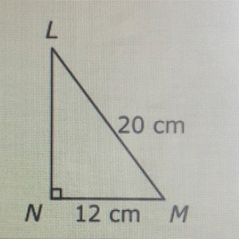 What is the area of the triangle? A 96 cm2 B. 120 cm2 C. 192 cm2 D. 240 cm2-example-1