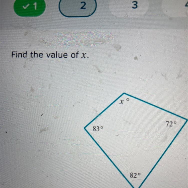 Find the value of x Polygons-example-1