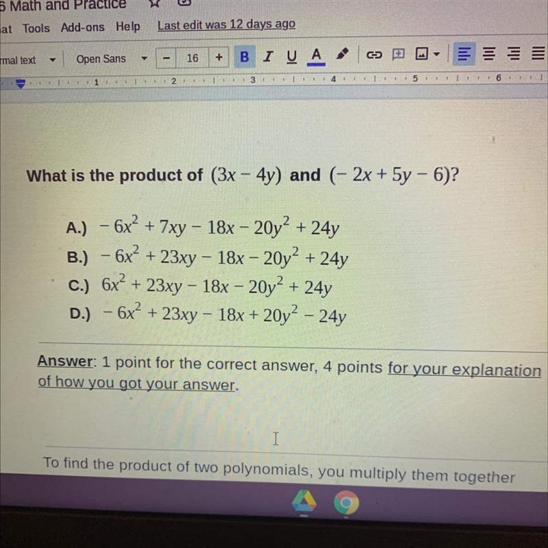 Question and choices are in the photo please explain the answer-example-1