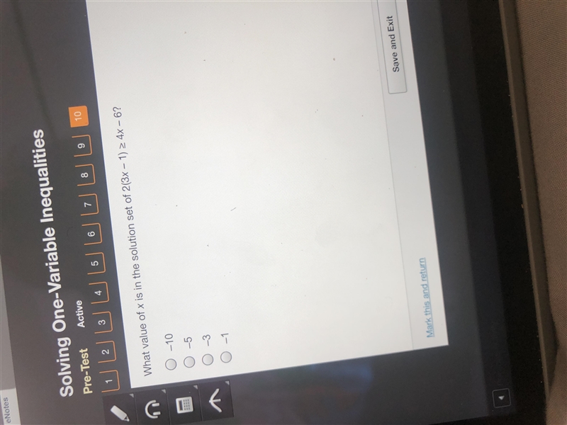 What is the value of x 2(3x-1) ≥ 4x-6 Helpppp-example-1