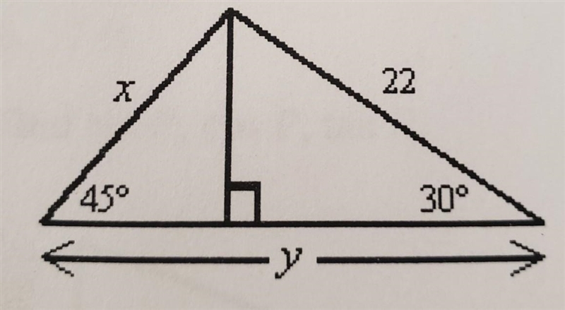 Find the value of x and y.​-example-1