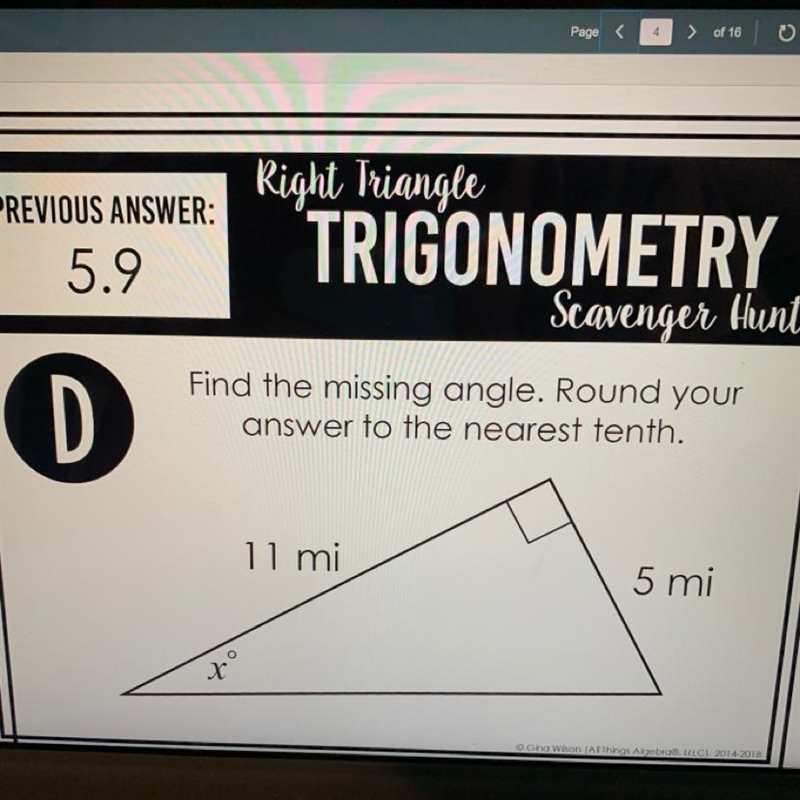 Find the missing angle. Round your answer to the nearest tenth. PLS HURRY.-example-1