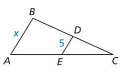 What is the length of segment AB? A) 2 B)2.5 C) 5 D) 10-example-1