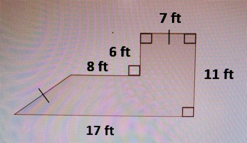 Sarah would like to build a garden this year. Sarah measured out the outside of her-example-1