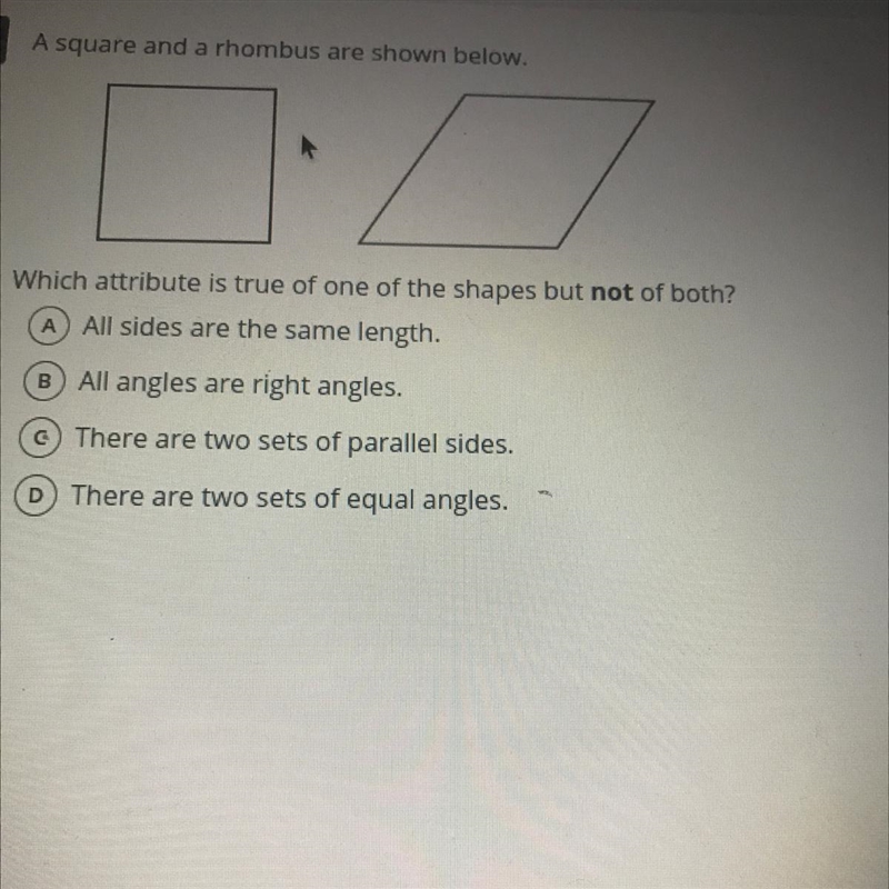 A square and rhombus are shown below-example-1