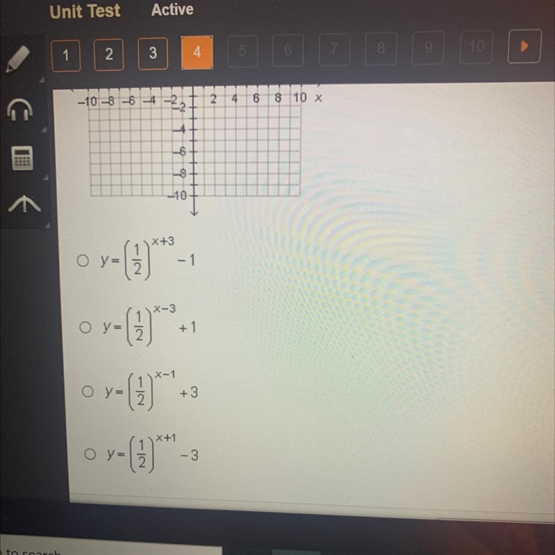 Which function is shown in the graph below? y 10 8- 6 2 -10 -8 -6 - 24 8 8 10 x 18+ -10 -107-example-1