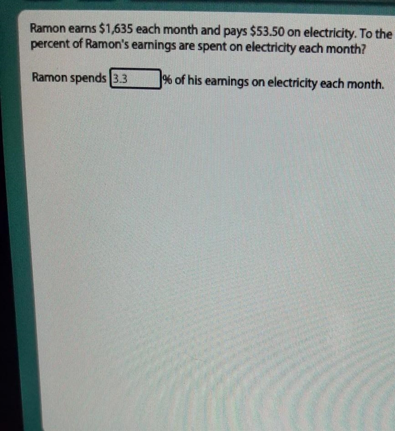 The part that's cut off it says To the nearest tenth of a percent, what's percent-example-1