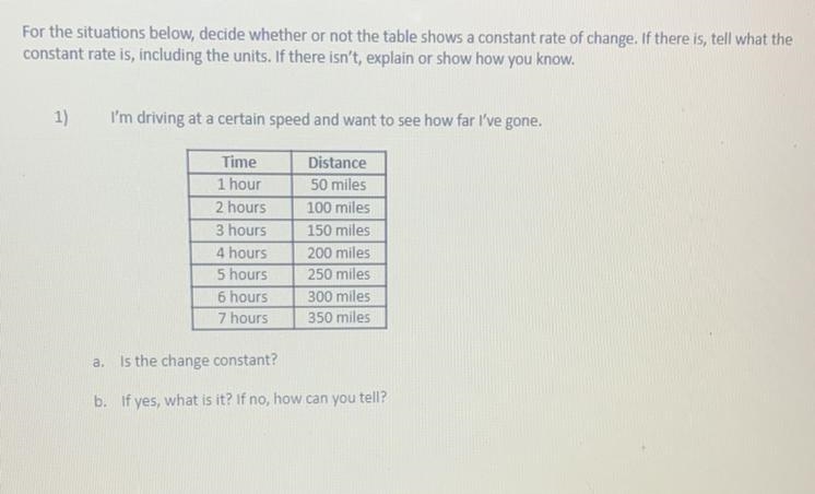 Is the change constant or not constant? If so how can you tell?-example-1