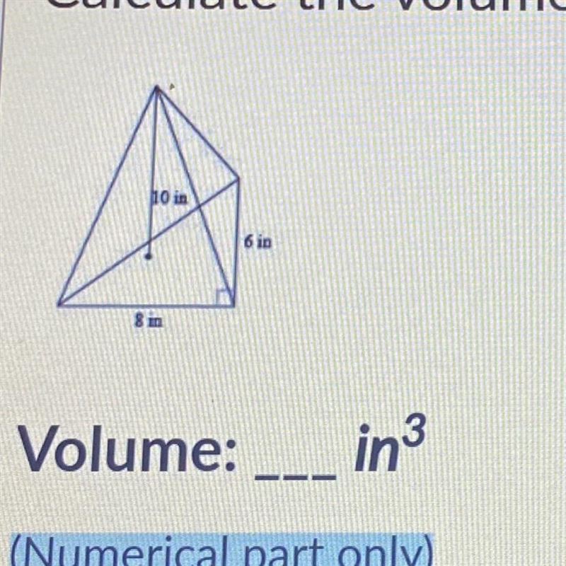 Calculate the volume of the pyramid? I need help quickly-example-1