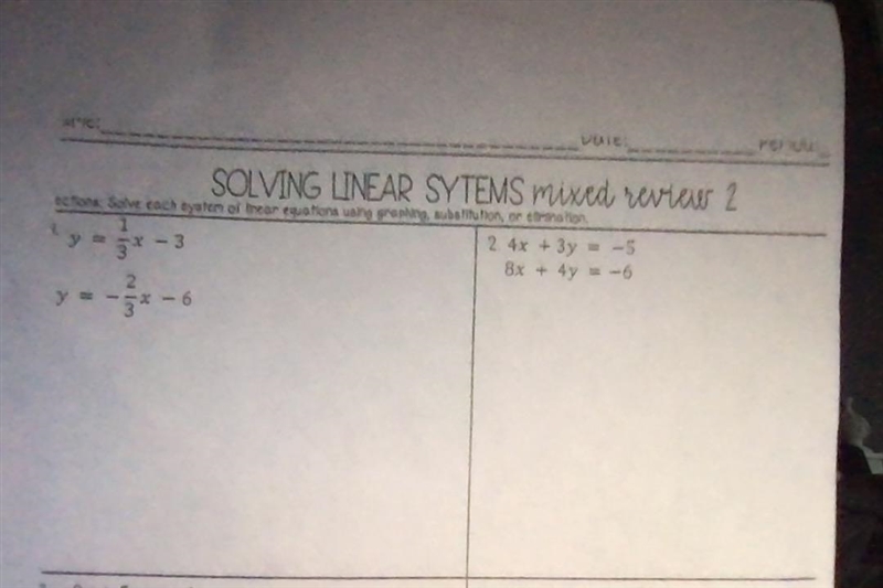 Solve each system of linear equations-example-1