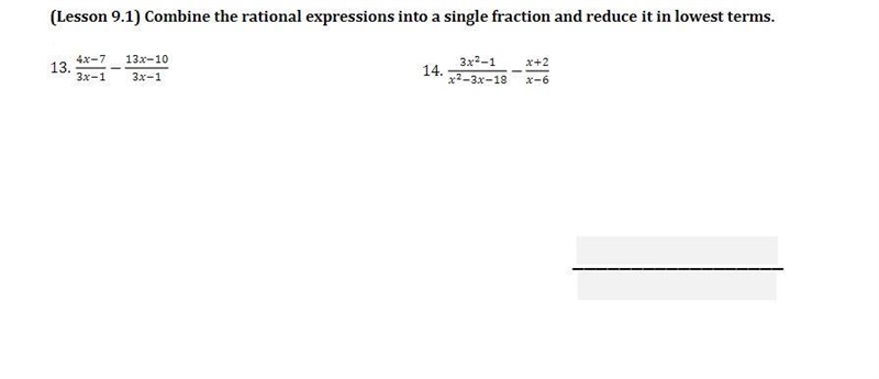 Combine the rational expressions into a single fraction and reduce it in the lowest-example-1