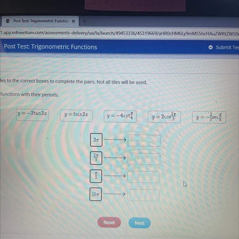 Match the functions with their periods.-example-1