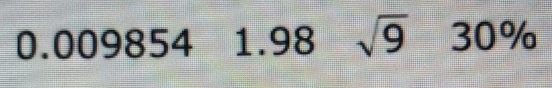 Which list shows these numbers in order from least to greatest​-example-1