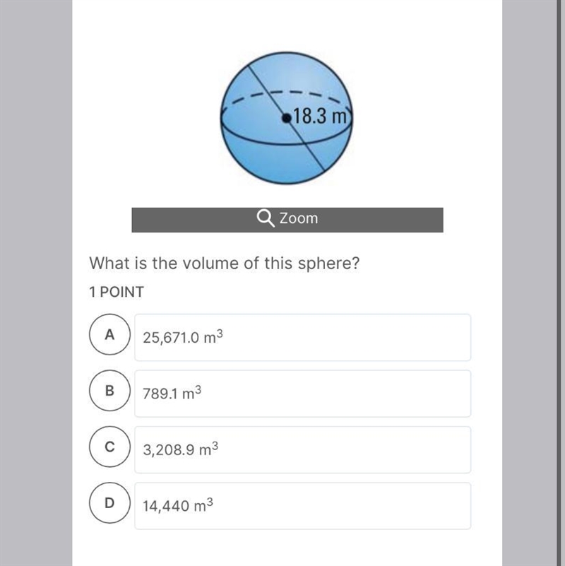 What is the volume of this sphere?-example-1