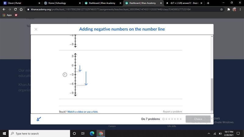 Which number line model represents the expression -2 + 4.5 ?-example-1