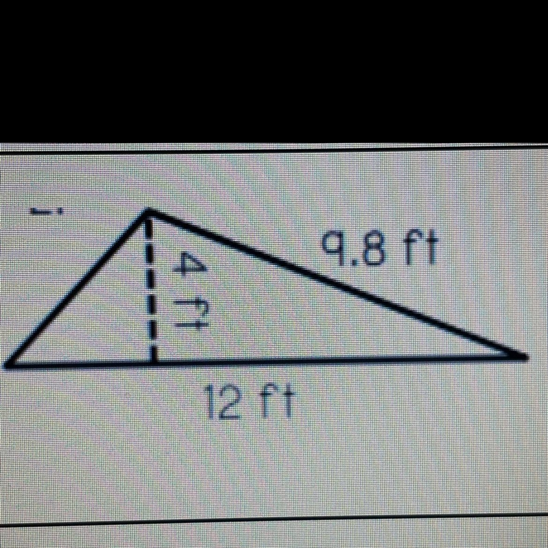 9.8 ft 4f 12 ft Find the Area of this figure-example-1