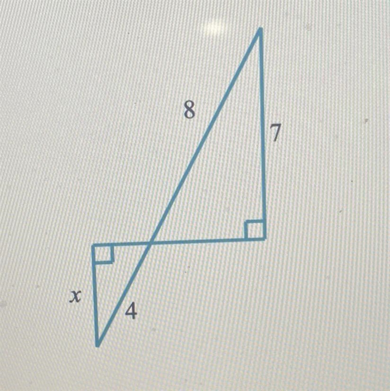 Find the length of x Please help me-example-1