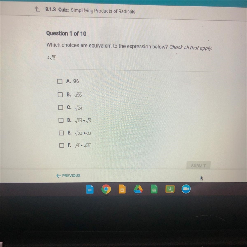 Which choices are equivalent to the expression below?-example-1