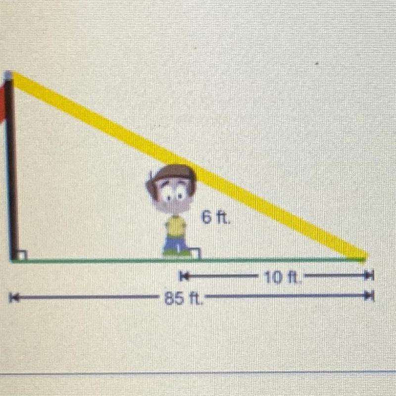 Find the height of the flagpole in feet.-example-1