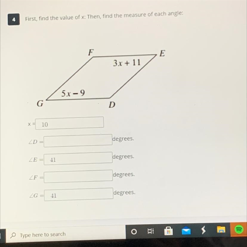 What is F and D? Geometry-example-1