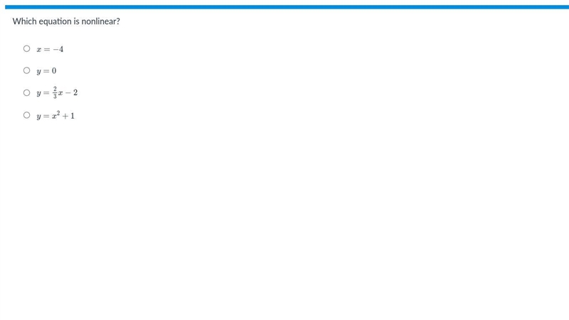 Which one is non linear??-example-1