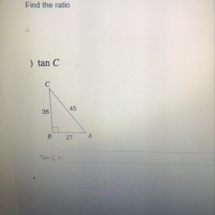 ) tan C с 45 36 to 27 А-example-1